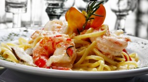 Shrimp and pasta