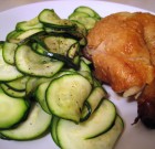 5 minute dinner idea: chicken and zucchini