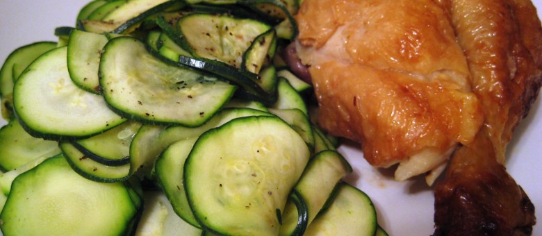 5 minute dinner idea: chicken and zucchini