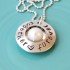 Hot jewelry trends: personalized hand stamped jewelry in sterling silver